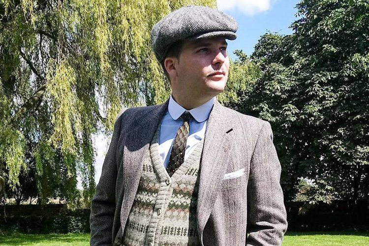 Vintage Suit & Fair Isle Jumper
