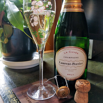 Laurent-Perrier La Cuvée Champagne & Glass