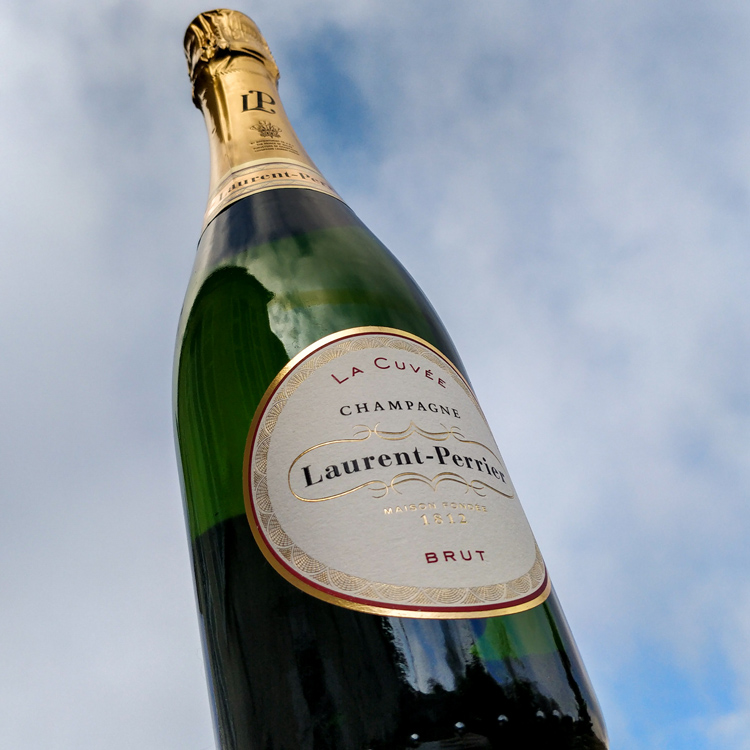 Laurent-Perrier La Cuvée Champagne Sky Background