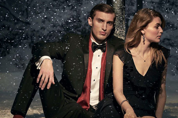 TM Lewin Silk Scarf & Tuxedo