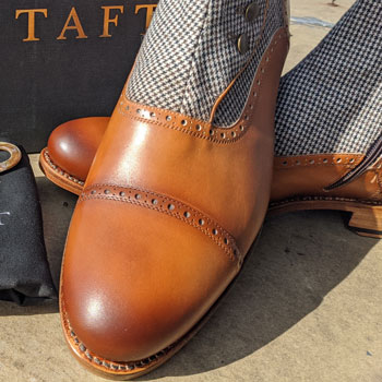 Taft Clothing Branson Boot In Honey Toe Detail