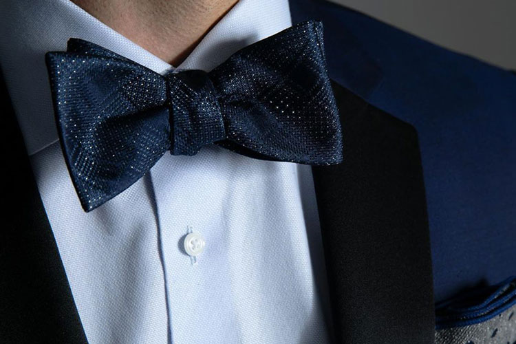 The Tie Bar Blue Bow Tie