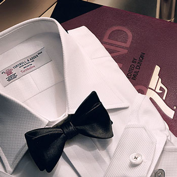 Turnbull & Asser James Bond Evening Shirt & Bow Tie