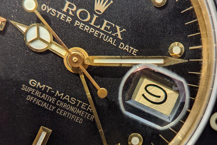 GMT-Master Nipple Dial Detail
