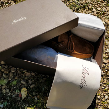 Aurélien Suede Leather Driving Shoe In Box