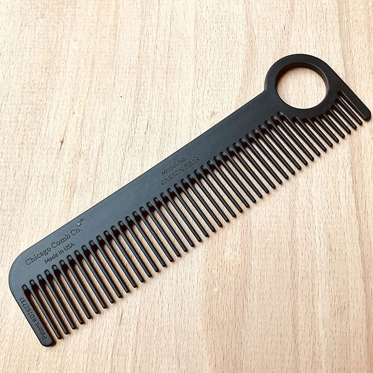Chicago Carbon Fiber Beard Comb