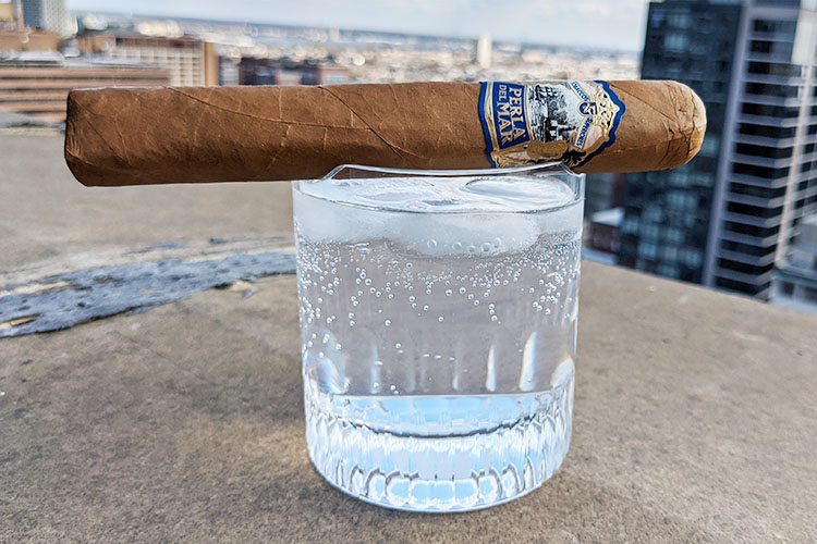 Smoking a Cigar with Tanqueray