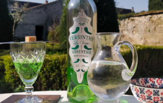 Versinthe La Verte Absinthe, Glass, Spoon, & Water