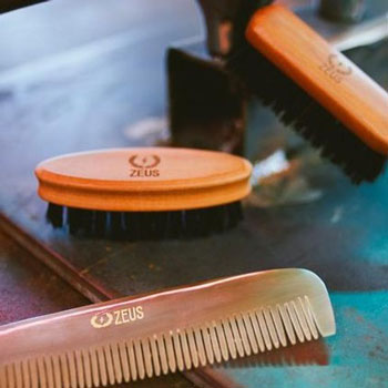 Zeus Boar Bristle Brushes & Comb