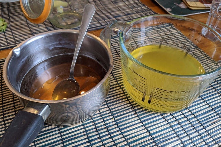 Adding Sugar Syrup To Limoncello