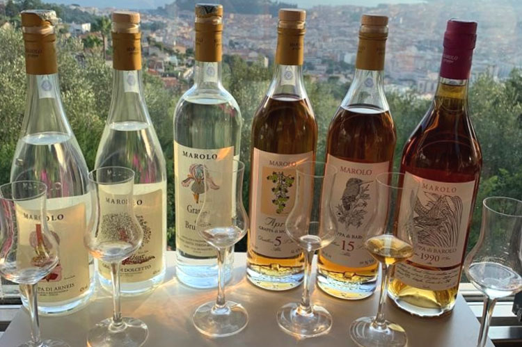 Different Varieties Of Marolo Grappa