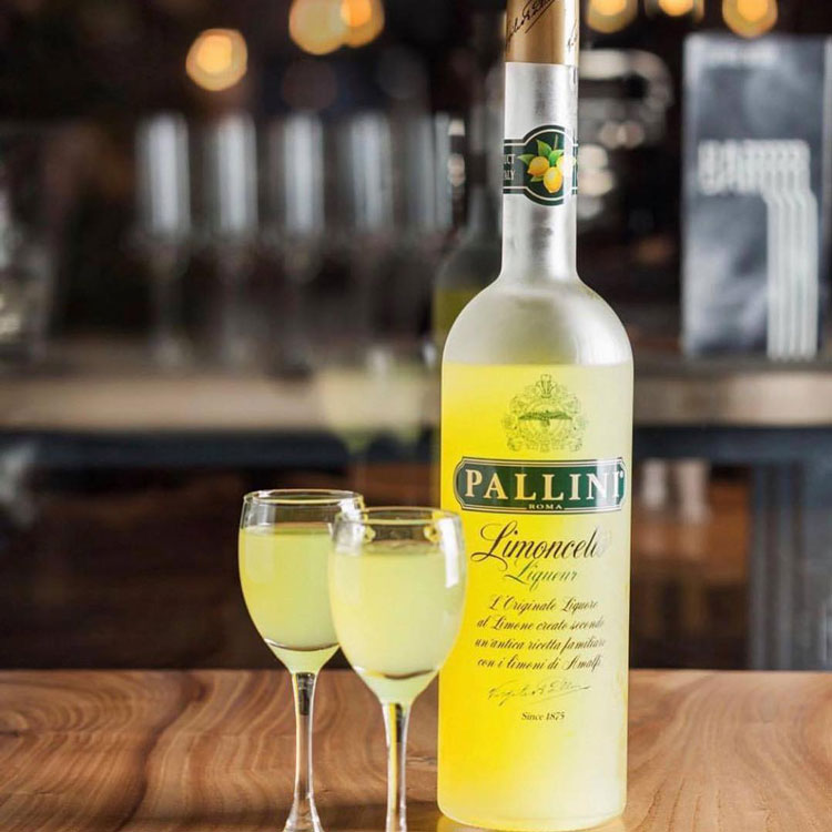 Pallini Limoncello Bottle & Glasses