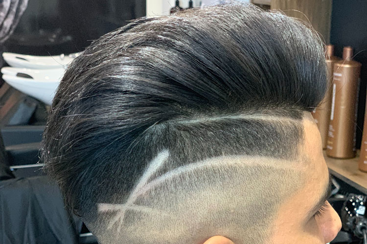 Pompadour With High Fade