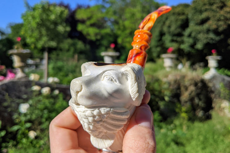 SMS Meerschaum Pipe The Hunter's Pal Left Side