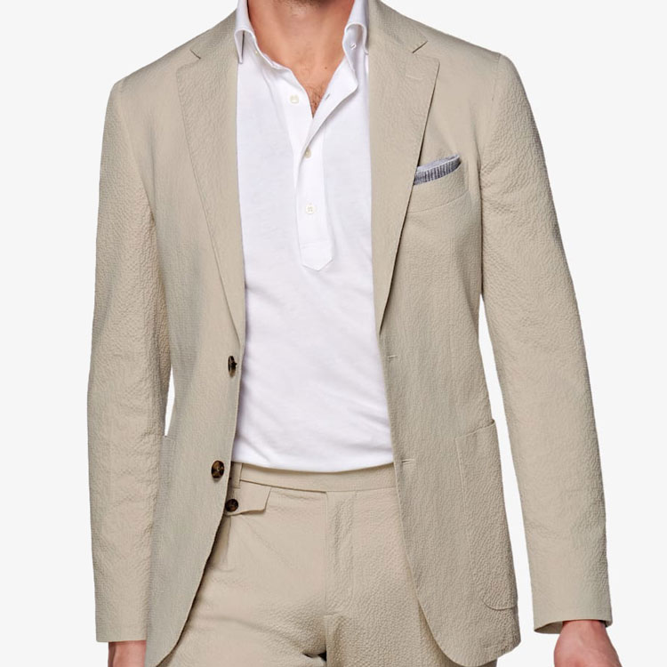 Suitsupply Havana Cotton Stretch Seersucker Suit