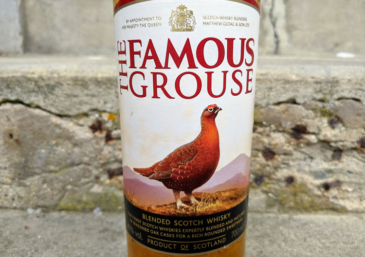 The Famous Grouse Whisky Label Close Up