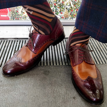 Ace Marks Vincent Brogues & Egyptian Socks