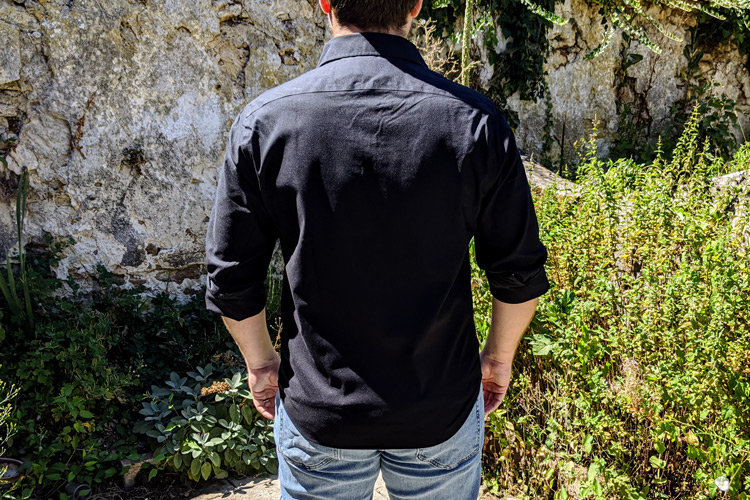 Twillory Untuckable Shirt From Behind