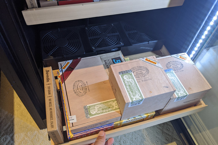 Cigar Boxes On Redford Lite Shelving