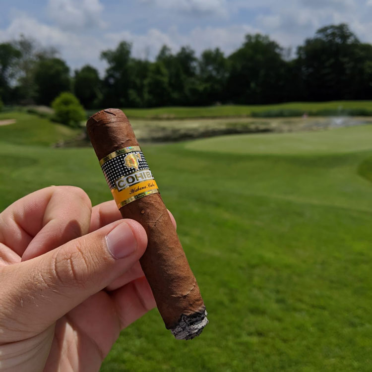 Cohiba Robusto On Golf Course