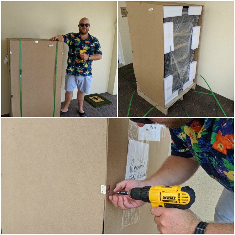 Unpacking Redford Lite Cabinet