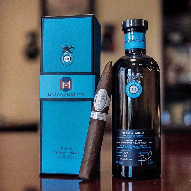 Casa Dragones Añejo Barrel Blend & Davidoff Cigar