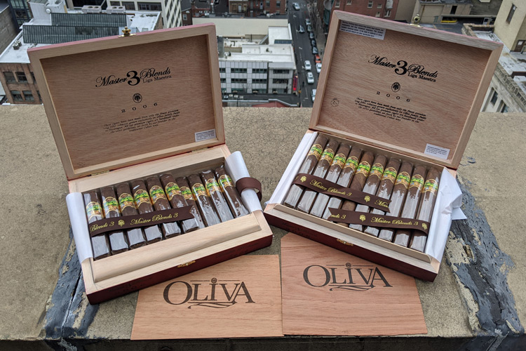 Oliva Master Blends 3 Cigar Boxes Opened