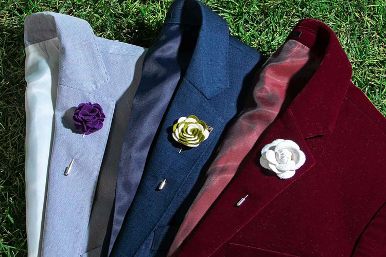 Ties dot com Lapel Flower