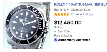 eBay Authenticity Badge Sub