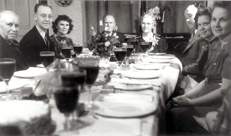 Dinner Guests Waiting To Pass The Port