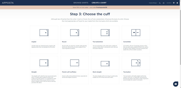 Apposta Cuff Selection