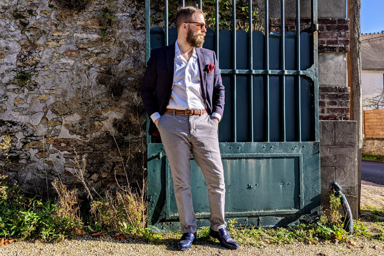 Business Casual Lethato Loafers & Indochino Jacket