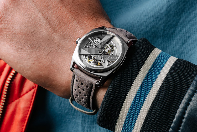 CODE41 Day41 Anthracite With Perforated-Beige Strap