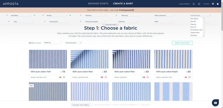 Choosing Apposta Fabric