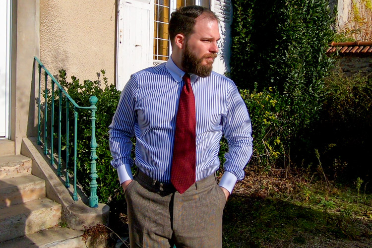 Custom Apposta Striped Blue Shirt