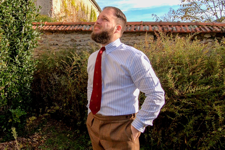 Dobby Weave & Tab Collar Apposta Custom Shirt