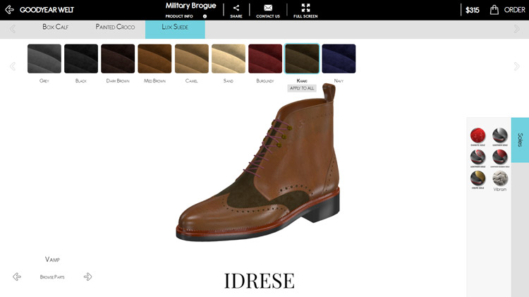Idrese Custom Shoe Designer