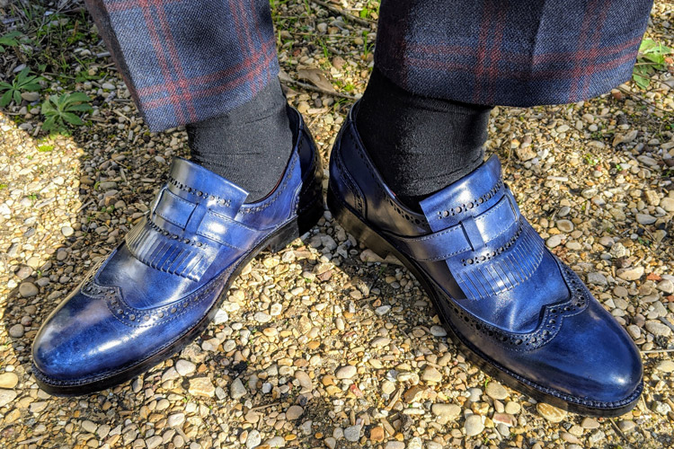 Lethato Kiltie Shoes On Feet