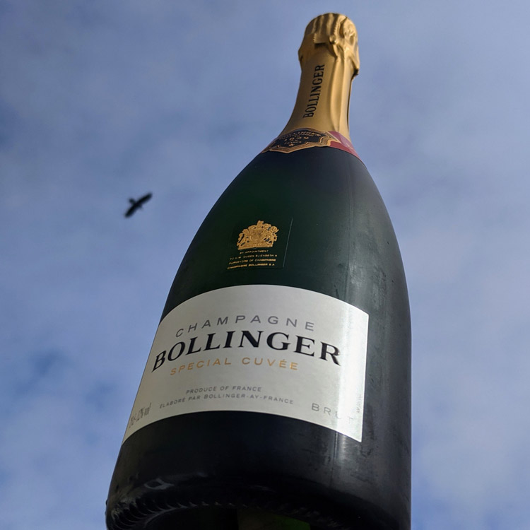 Bollinger Special Cuvée Champagne Sky Background