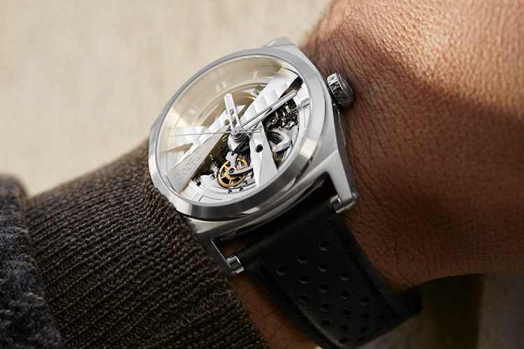 Code41 DAY41 40mm Steel & Black Perforated Strap