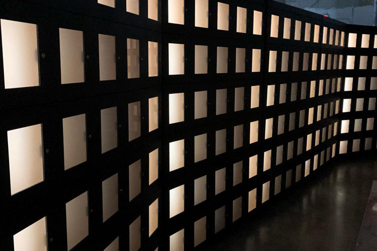 Frosted Glass Door Cigar Lockers