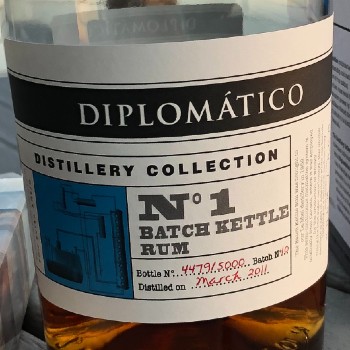 Individual Serial on No 1 Batch Kettle Rum Bottle Label