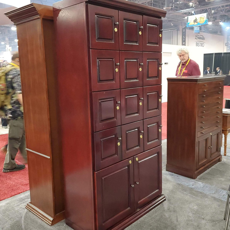 Panel Door Cigar Locker Wall Cabinet