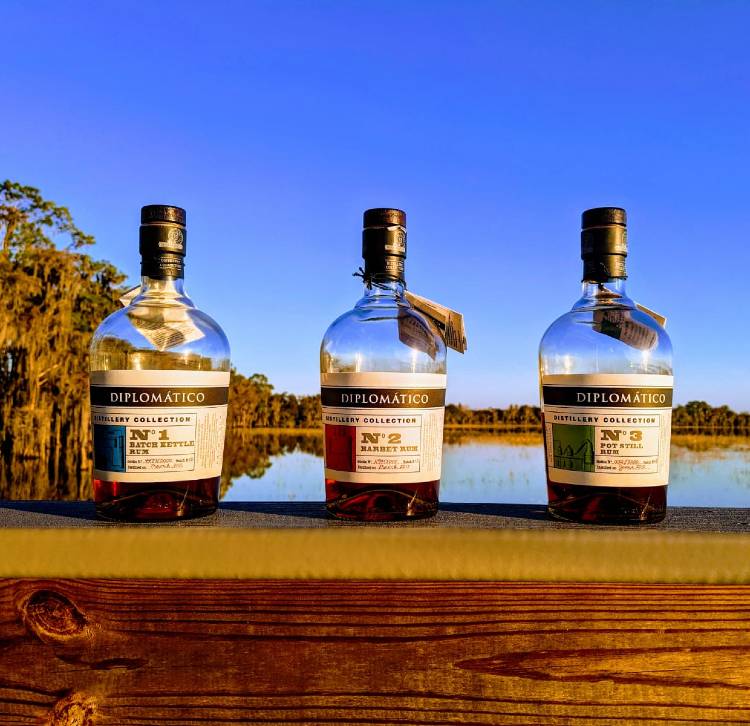 Ron Diplomatico Distillery Collection No 1 2 3 Bottles