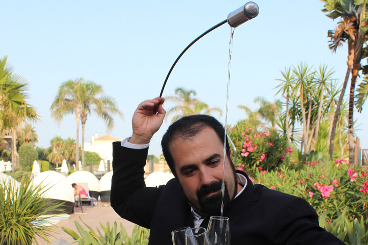 Serving Sherry With A Venenciador