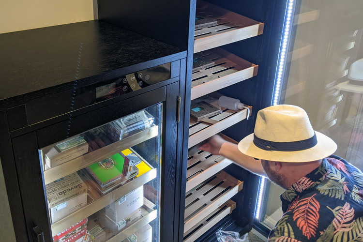 Adding Seasoning Packs To Prestige Imports Remington Cigar Cabinet