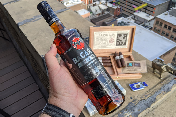 Drew Estate Liga Privda No 9 Cigar & Bacardi Black