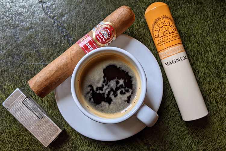 H Upmann Magnum 54 Cigar & Espresso Coffee