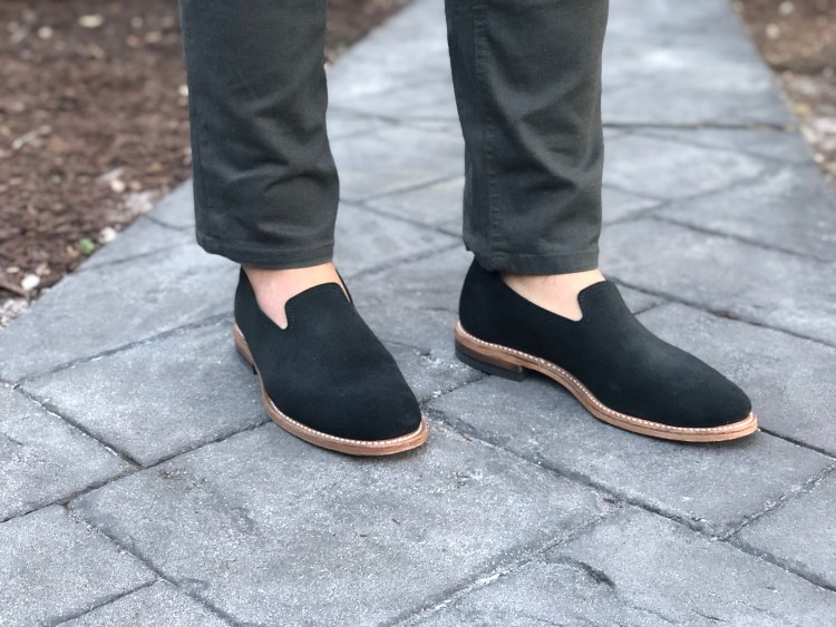 Mark Albert Loafer Slippers on Feet