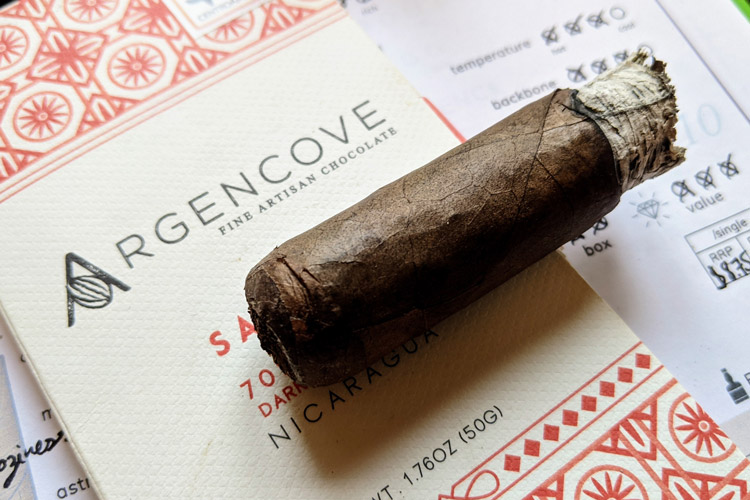 Perdomo Champagne Noir Cigar & Argencove Saffron Chocolate